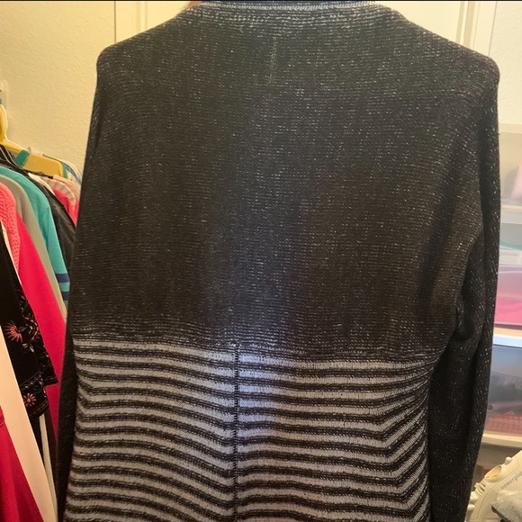 Alfani Black Knit Open-Front Cardigan Wrap Sweater - Picture 2 of 2